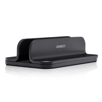 【Jokitech】垂直式筆電立架 鋁合金筆記型電腦收納架(黑色)