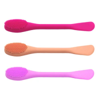 1/3pcs Silica Gel Facial Face Mask Brush Reusable Double Side Mud Mixing DIY Mask Brush Massage Clean Face Care Cosmetics