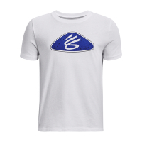 【UNDER ARMOUR】UA 男童 CURRY LOGO 籃球短T-Shirt 1380076-100