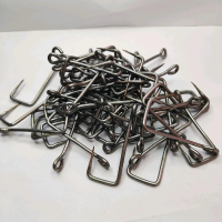 100 pcs mata pancing mata kail senggol kotak lobang. Rawe rawai kotak lobang kawat 2,5mm.panjang 5cm