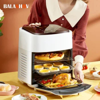 15L Large Display Window,Multifunction Digital Air Fryer Without Oil Electric Oven, Dehydrator, Air Fryer with LED Touch Panel
