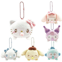 小禮堂 Sanrio 三麗鷗 絨毛吊飾娃娃 (趴姿 寶寶款) Kitty 美樂蒂 酷洛米 布丁狗 大耳狗 人魚漢頓