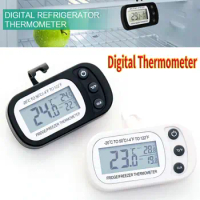 Electronic Digital Refrigerator Thermometer Fridge Freezer Anti-Humidity Thermometer Temperature Monitor Lcd Display With Hook