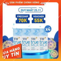 4 Lốc sữa tươi tiệt trùng ít đường, có đường , không đường TH True Milk 180ml (180ml x 4 hộp)