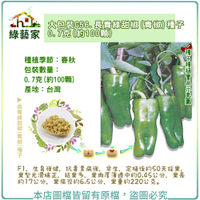 【綠藝家】大包裝G56.長青綠甜椒(青椒)種子0.7克(約100顆)