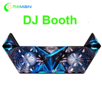 video led DJ booth / Wall DJ Facade portable dj table stands led wall video P5 rental led display