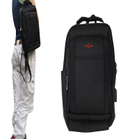 【OverLand】胸前包中容量主袋+外袋共四層單左單右肩背雙後背(防水尼龍布USB外接+線水瓶內袋)