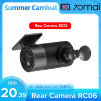 70mai Rear Camera RC06 Full HD 1920x1080 for 70mai A500S,A800, A800S dash cam Ultra HD Dual-Vision Camera