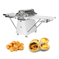 Automatic Dough Pastry Sheeter Roller Machine Vertical Stand Table Top Dough Sheeter Machine Food Croissant Rolling Machine