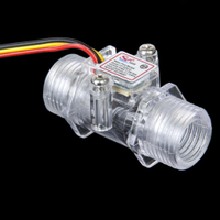 氣體渦輪流量計透明傳感器DN15霍爾201C流量計4分水流量傳感器