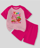 Baju Setelan Anak Karakter YUPI STRAWBERRY KISS 3-10 Tahun Fashion Viral