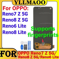 NEW OLED Display For OPPO Reno7 Z 5G / Reno8 Z 5G / Reno6 Lite / Reno8 Lite Touch Screen LCD Display Replacement Repair Parts