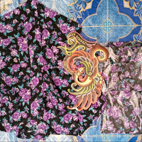 baju sorjan/panjak motif bunga