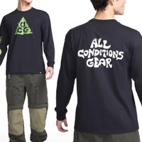 NIKE 長袖 AS M ACG DF TEE 黑綠 樹葉 小蟲 薄長T 男 HJ0803-010