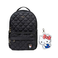 【deya】母親節禮物 凱蒂hello kitty 奧黛麗赫本抗菌2in１雙肩媽媽包(送kitty卡套夾-市價590 三麗鷗 後背包