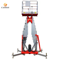 Industrial Portable Telescopic Aircon Working Platform Lifter