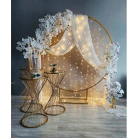 DEKORASI ELEGANT / DEKORASI SERBAGUNA DEKORASI WEDDING DAN LAMARAN MODEL LINGKARAN READY STOCK MENGG