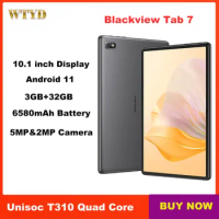 Blackview Tab 7 Tablet 10.1 Inch 1280X800 Android 11 6580mAh 3GB 32GB 4G WIFI LTE Tablets Kindle Ebook Type-C