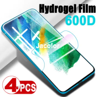 4pcs Hydrogel Film For Samsung Galaxy S22 S21 Ultra S20 Plus FE 5G 4G S 22 21 22Ultra 21FE 21Ultra Protection Screen Protector