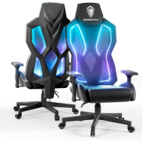 Gamingchair Headrest Ergonomic Chair for Office 3D Arms (Black) Video Game Chair With Adjustable Lumbar Suppor Computer Armchair