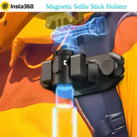 Original Magnetic Selfie Stick Holster Portable Mount Adapter Bracket For Insta360 X4/Ace Pro/Ace/GO 3/X3/X2/ONE RS