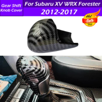 For Subaru XV 2012-2017 For Subaru WRX Forester 2013-2018 Car Front Center Console Gear Shift Knob Trim Cover Interior Modified