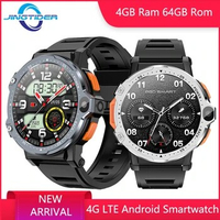 JingTider Android 4G Smart Watch Men Business SP9832E Quad Core 4GB 64GB Dual Camera GPS Smartwatch Wifi Outdoor Sport Watch