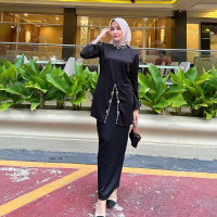 Izza - ELIZA Nurhalizah Set Baju Kurung Melayu 2024 Satin Silk || Setelan Kebaya Modern || Oneset Ku