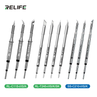 Đầu Bàn Ủi Hàn, RELIFE, C210 C245 C115, Lõi Sưởi Không Chì, Tương Thích Với Trạm Hàn Sugon Aifen Aix