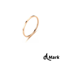 【A MARK】鈦鋼戒指 素面戒指/經典素面純色2MM光面316L鈦鋼戒指(玫瑰金色)