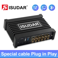 ISUDAR DA410 Car DSP Amplifier For VW/TOYOTA/HONDA/Mazda/Nissan/Ford/Audi/BMW/Peugeot/HYUNDAI/KIA Auto Audio Processor Android