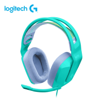 羅技 logitech G G335 輕盈電競耳機麥克風-綠
