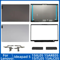 For Lenovo Ideapad 5 15IIL05 15ARE05 15ITL05 15ALC05 2020 2021 New Laptop LCD Back Cover Front Bezel Hinges Rear Lid Top Case