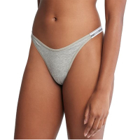 Calvin Klein Dipped String Thong 棉質性感細帶 女內褲 丁字褲/CK內褲-灰色