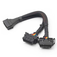 OBD2 Extension Cable 16Pin Auto Car Diagnostic Tool Scanner Available To Connected OBD2 Male To Female Extension Cable 12-24V
