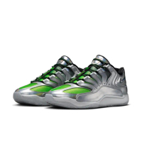 【NIKE 耐吉】運動鞋 籃球鞋 男鞋 KD18 EYBL EP 金屬銀 綠 實戰 緩震(IF2518001)