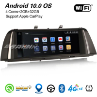 Erisin 10.25" Android 10.0 IPS Autoradio Carplay DAB+ WiFi TPMS Bluetooth 4G DVR GPS USB Navi For BMW 5 Series F10/F11 CIC 3110i