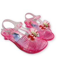 【樂樂童鞋】台灣製冰雪奇緣低跟果凍涼鞋(兒童低跟涼鞋 Frozen)