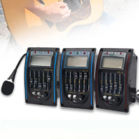 Preamp EQ LC-5/4 Band Gitar Akustik Preamp EQ Equalizer 5 Band Sistem Penala Gitar Kawalan Volume EQ