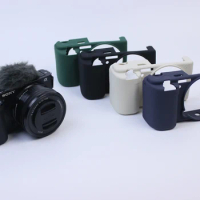 Soft Silicone Armor Skin Case Camera Body Cover For Sony ZV-E10 zve10 Camera Bag Protective Shell Cover