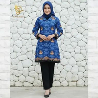 SERAGAM KORPRI WANITA MODEL TUNIK BAHAN: katun C.40's M furing
