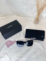歐美代購🇺🇸台灣現貨 CHANEL 方形墨鏡 滿鑽字樣太陽眼鏡