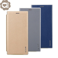 Samsung Galaxy Note20 Ultra 凌瓏極簡系列皮套 頂級皮紋質感 隱形磁力支架式皮套 - 金灰藍