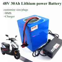 Free shipping 48V 1000W lithium battery 48V 30AH ebike 48V 20AH electric bike battery bicycle with 30A BMS 54.6V 5A Charger