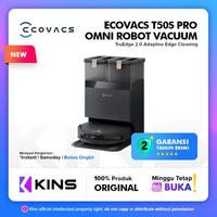 Ecovacs DEEBOT T50S PRO OMNI BLACK Robot Vacuum | 81mm Ultra-Thin Design | TruEdge 2.0 Adaptive Edge