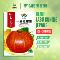 BENIH LABU JEPANG KABOCHA ORANGE / KUNING KEMASAN IMPORT ± 30 BUTIR