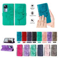 Emboss Butterfly Flip Wallet PU Leather Phone Case For Samusng A82 A02S A52 A72 A42 A12 S21 Plus Note 20 Ultra S20 FE 300pcs/Lot