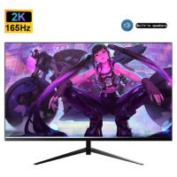 27" Gaming Monitor 2K 165Hz 1ms LCD Display Computer IPS Panel Support FreeSync HDR400 8Bits 99%sRGB HDMI / DP built-in Speakers