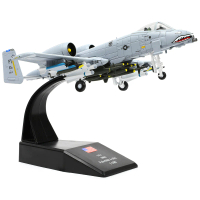 ชุดโมเดลเครื่องบินโลหะหล่อก่อนสร้าง A-10 Attack Thunderbolt II (Warthog) จำลองทหาร สเกล 1/100 เหมาะส