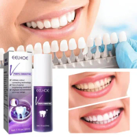Purple Whitening Fresh Breath Brightening Toothpaste Remove tooth Stains Reduce Yellowing For Teeth Gums clean odor Oral Care
